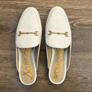 Women’s Sam Edelman Bright White Leather Linnie Bit Mule Size 6.5